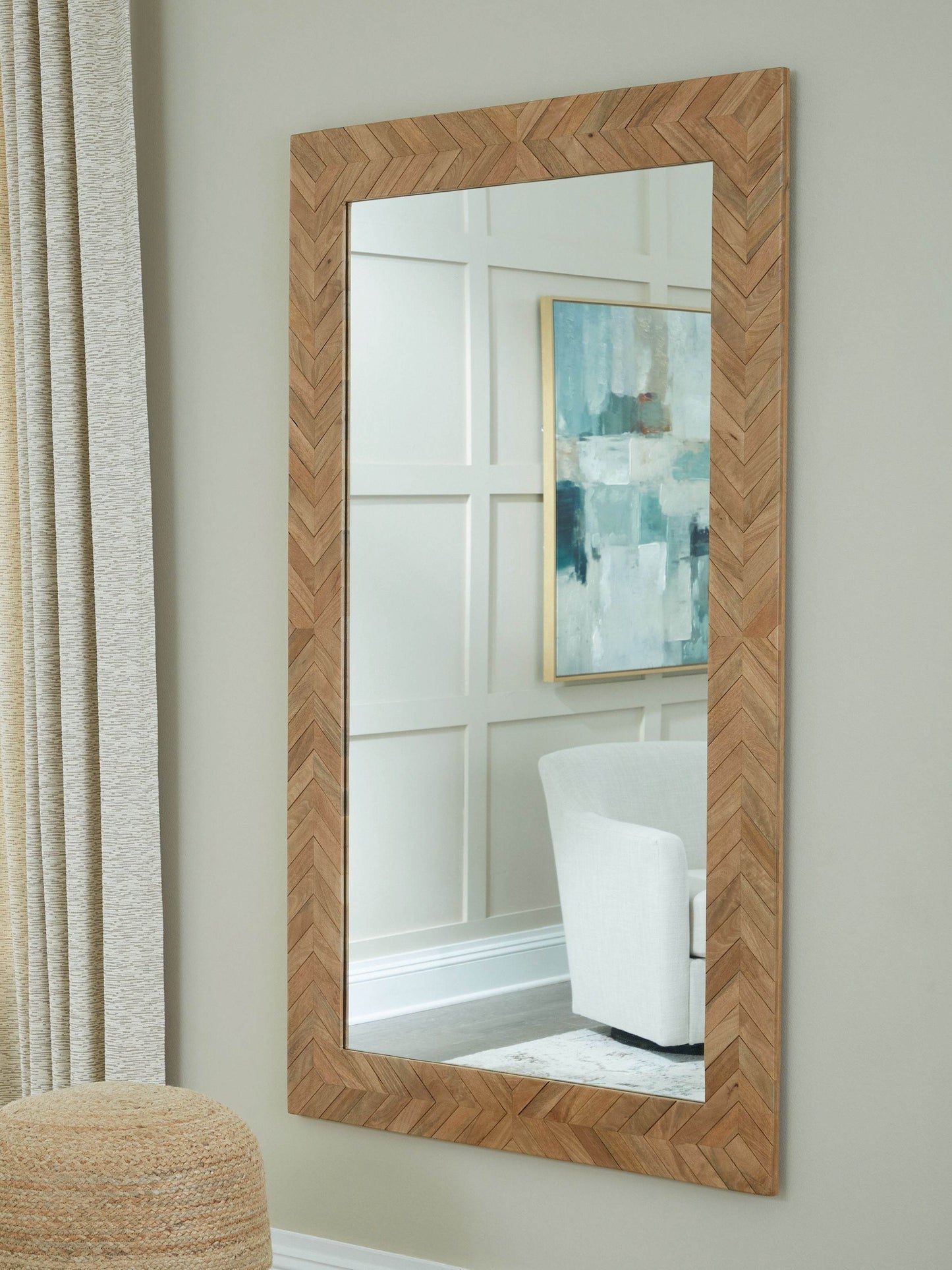 Waylane - Brown - Floor Mirror - Forward Furniture