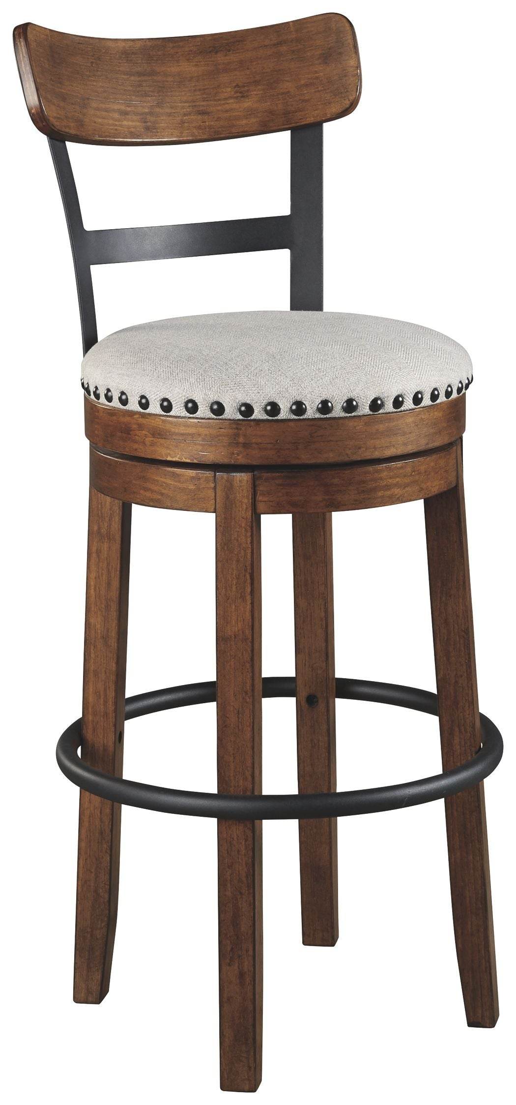 Valebeck - Tall Upholstered Swivel Barstool - Forward Furniture
