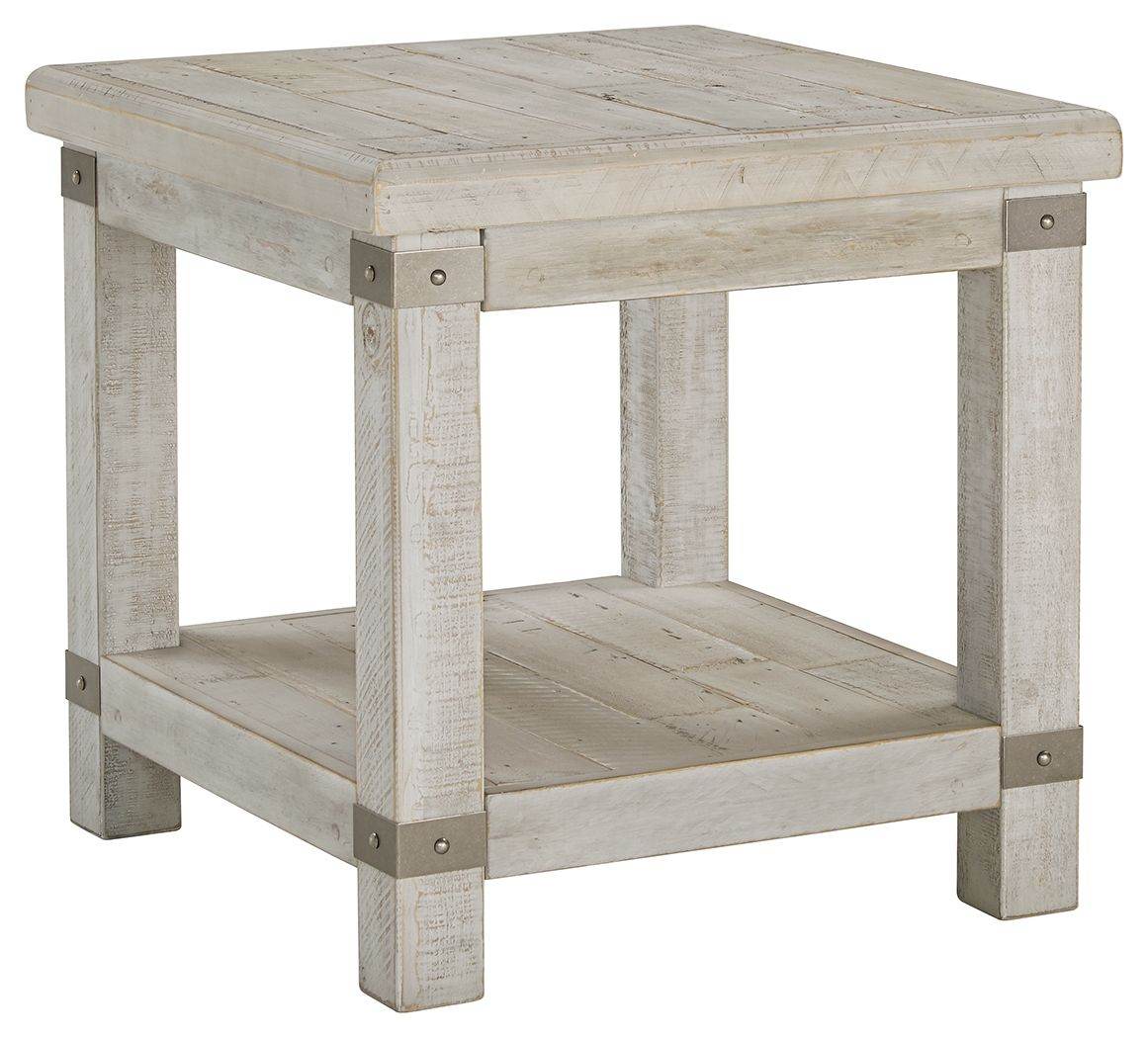 Carynhurst - White Wash Gray - Rectangular End Table - Forward Furniture
