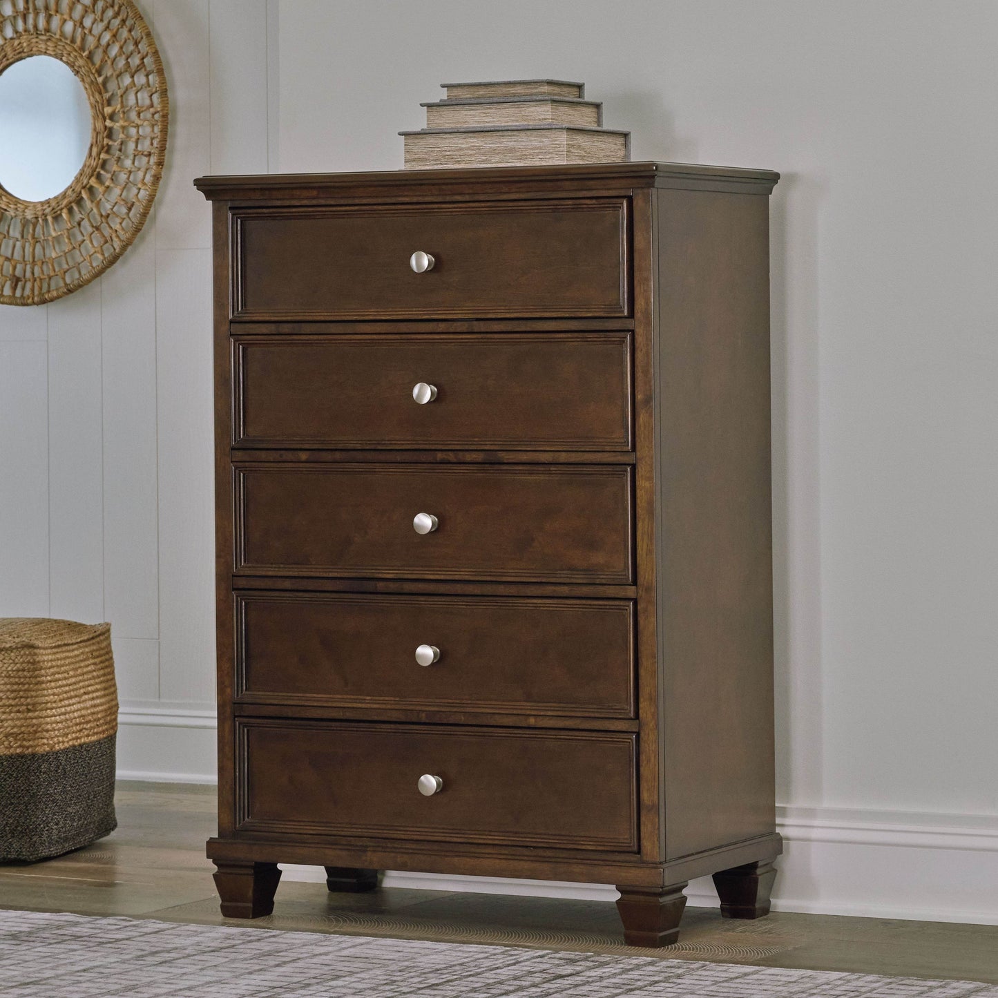 Danabrin - Brown - Five Drawer Chest - Forward Furniture