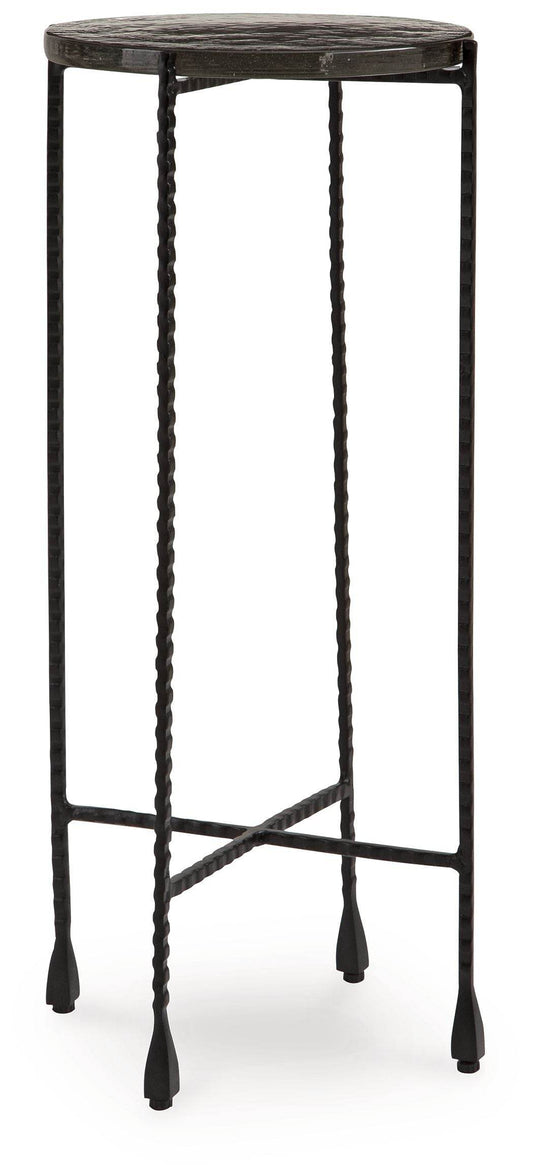 Newgoren - Clear / Black - Accent Table - Forward Furniture