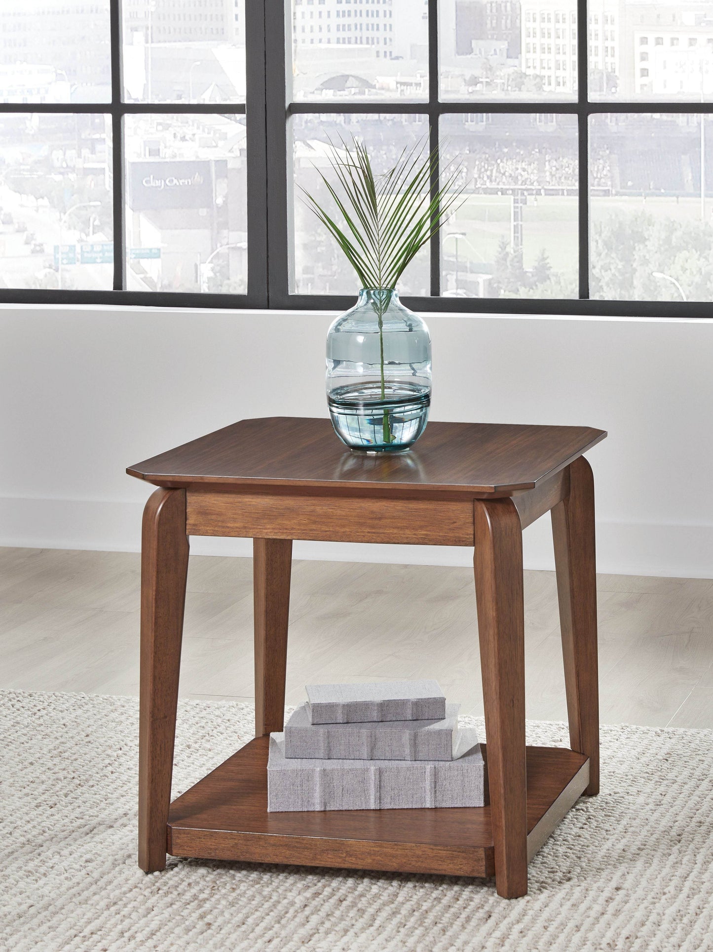 Trenmour - Medium Brown - Square End Table - Forward Furniture