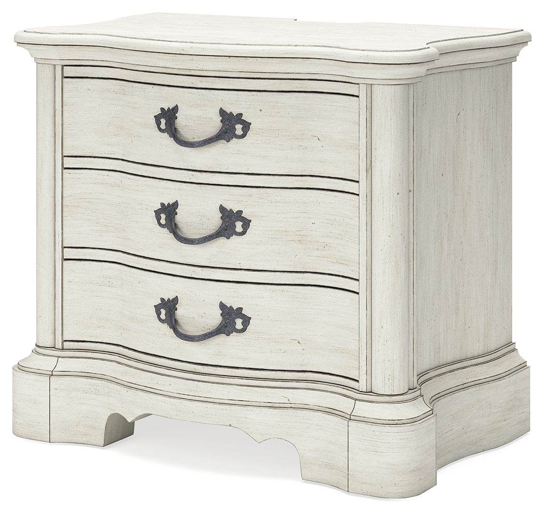Arlendyne - Antique White - Three Drawer Night Stand - Forward Furniture
