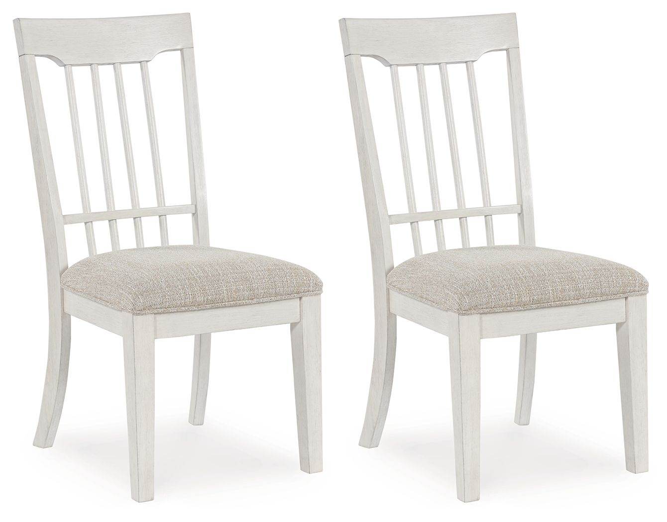Shaybrock - Antique White / Brown - Dining Upholstered Side Chair (Set of 2) - Forward Furniture