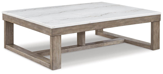 Loyaska - Brown / Ivory - Rectangular Cocktail Table - Forward Furniture