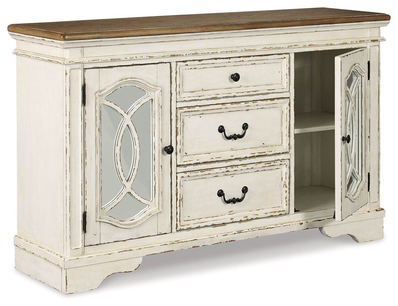 Realyn - Chipped White - Dining Room Server - Forward Furniture