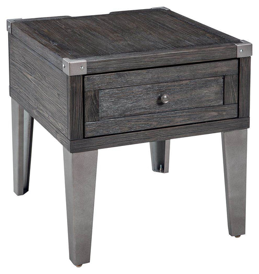 Todoe - Dark Gray - Rectangular End Table - Forward Furniture