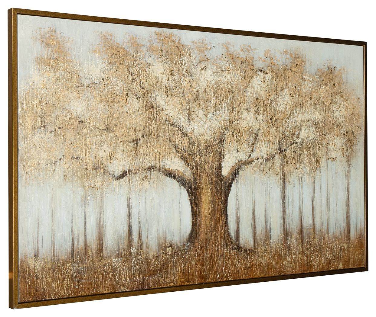 Dalewick - Brown / Gray / Gold Finish - Wall Art - Forward Furniture