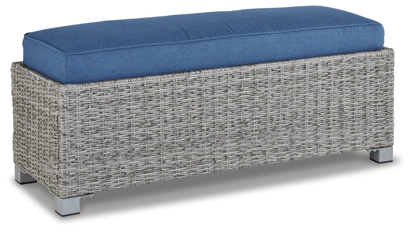 Naples Beach - Light Gray - Bench with Cushion - Forward Furniture