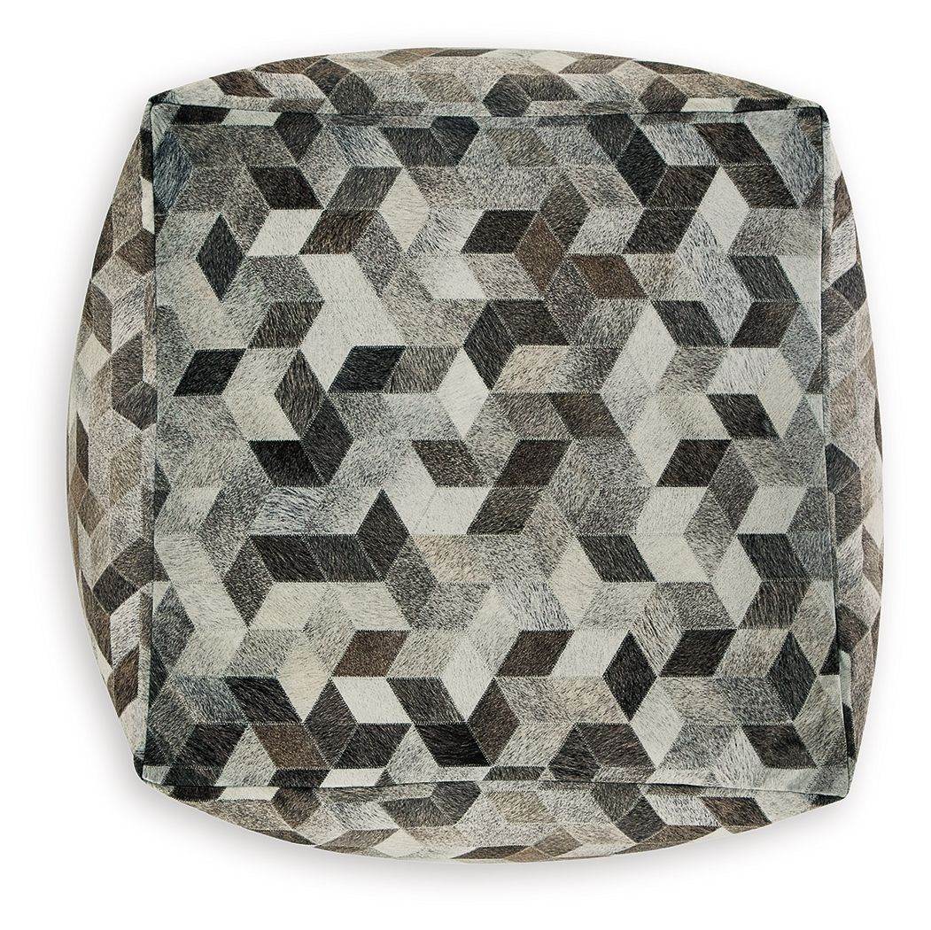 Albermarle - Gray / Brown - Pouf - Forward Furniture