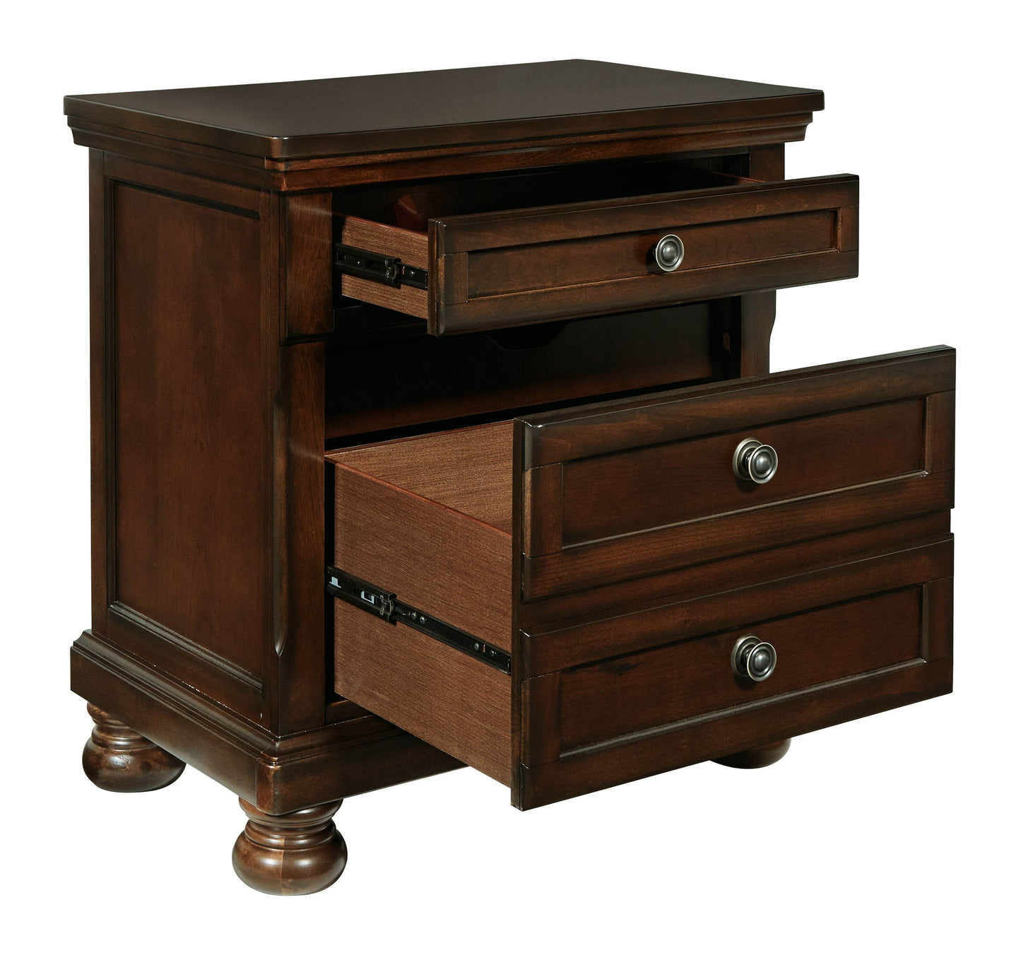 Porter - Dark Brown - Two Drawer Night Stand - Forward Furniture