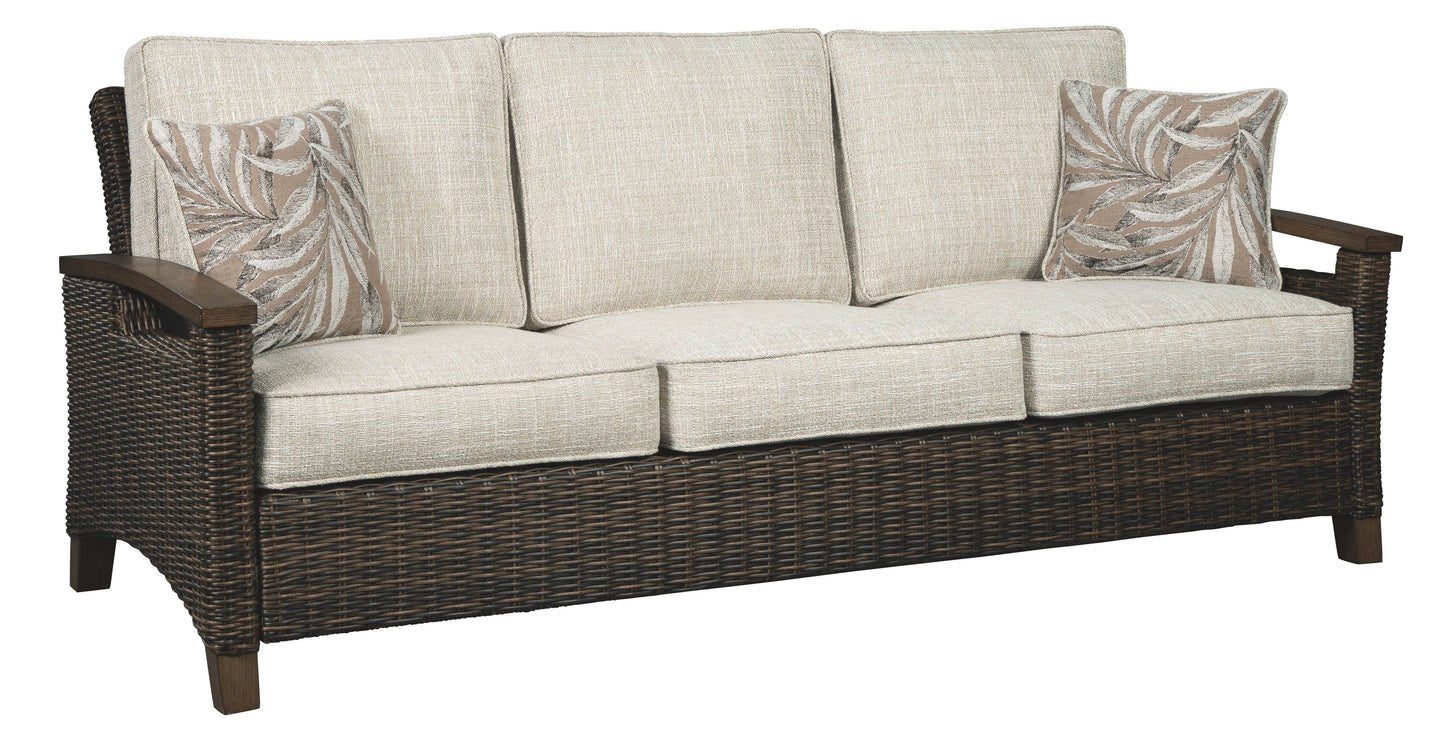 Paradise Trail - Medium Brown - Sofa with Cushion - Forward Furniture