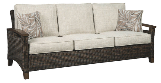 Paradise Trail - Medium Brown - Sofa with Cushion - Forward Furniture