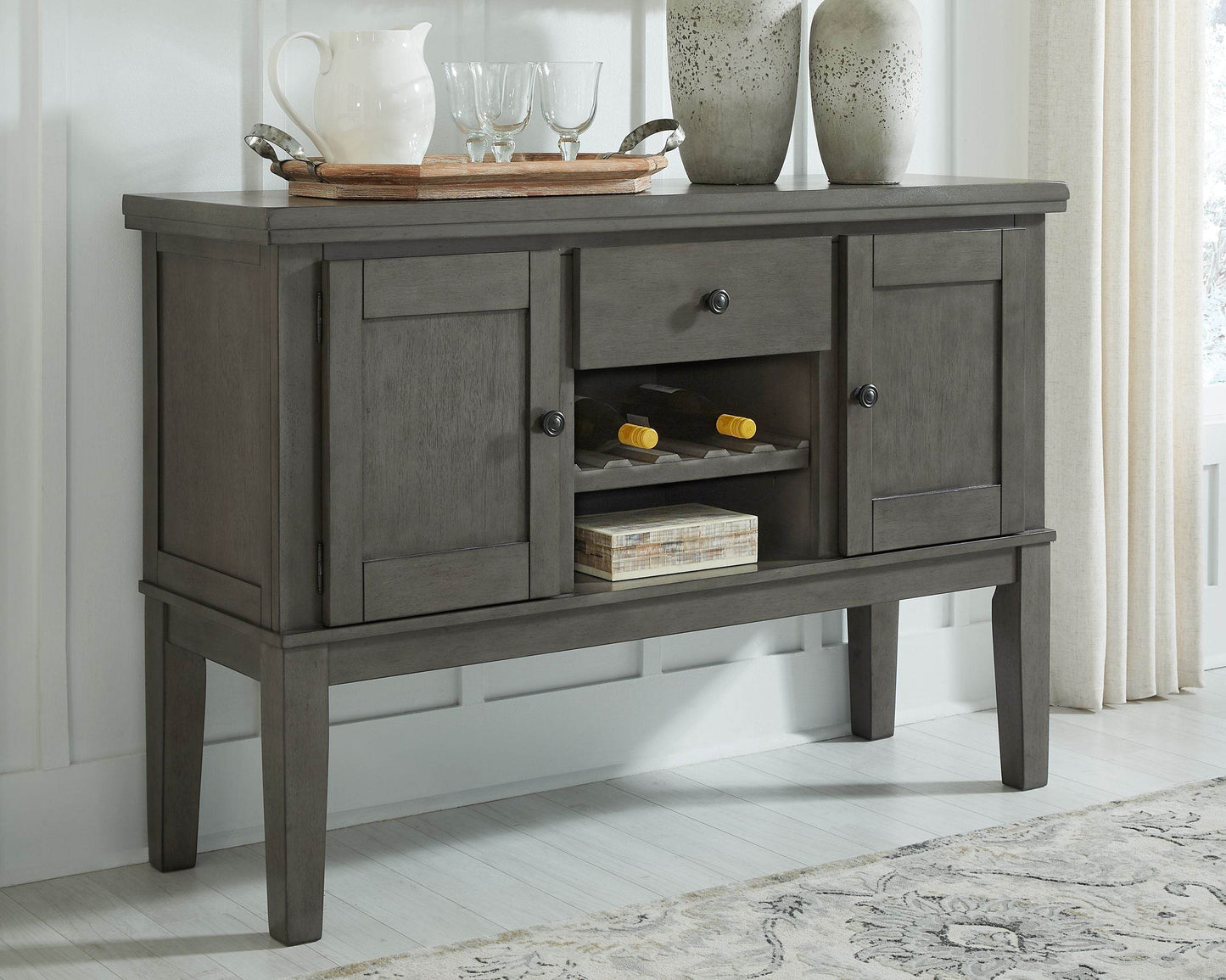 Hallanden - Gray - Dining Room Server - Forward Furniture