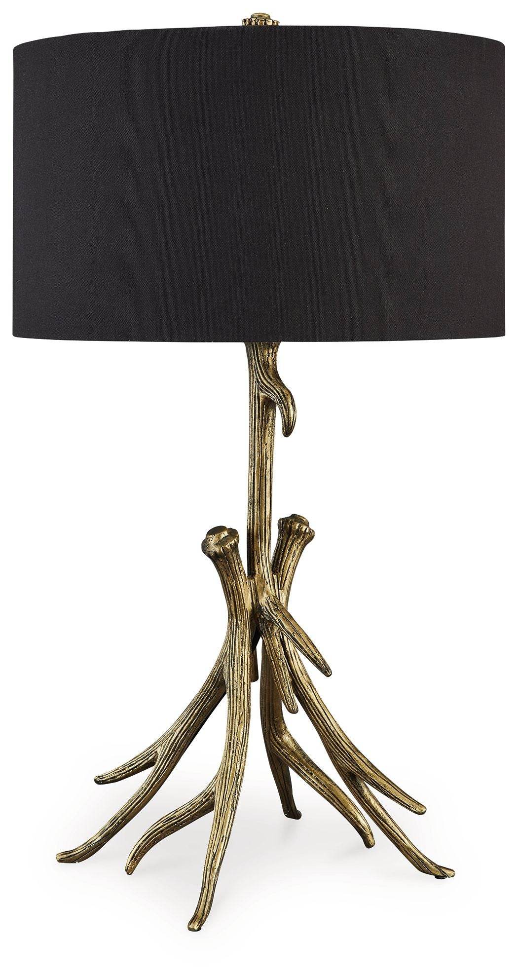 Josney - Antique Gold Finish - Metal Table Lamp - Forward Furniture