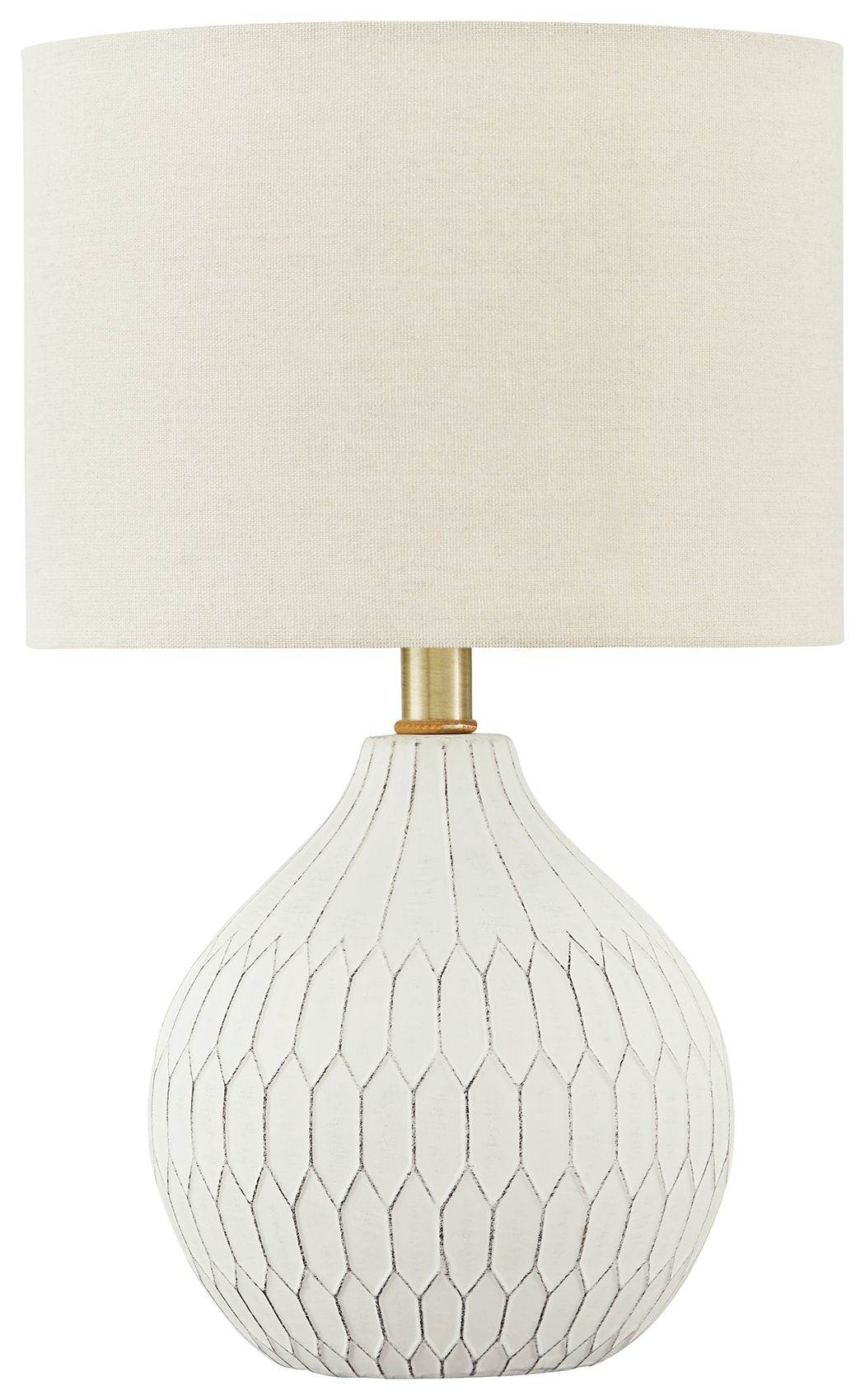 Wardmont - White - Ceramic Table Lamp - Forward Furniture