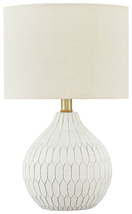 Wardmont - White - Ceramic Table Lamp - Forward Furniture