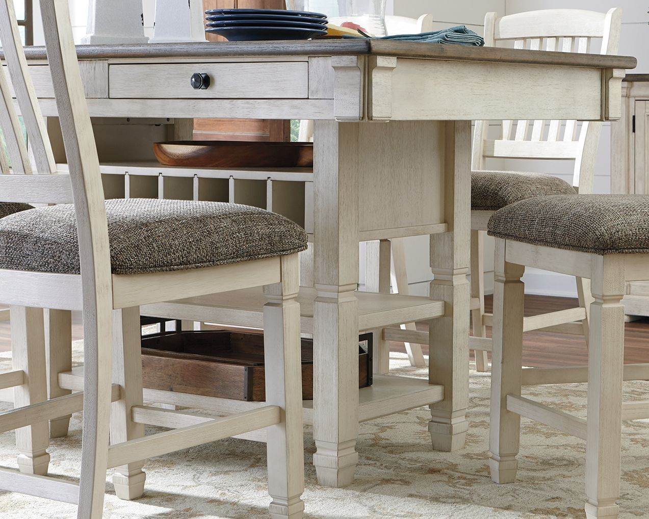 Bolanburg - Beige - Rectangular Dining Room Counter Table - Forward Furniture