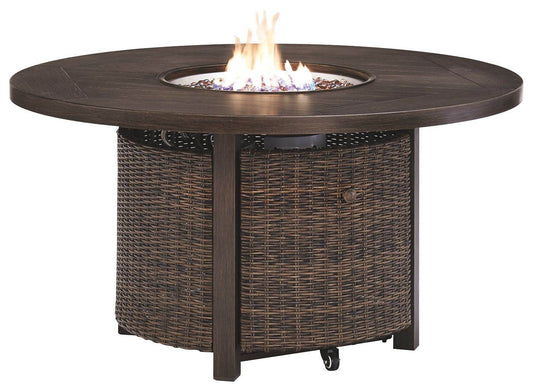 Paradise Trail - Medium Brown - Round Fire Pit Table - Forward Furniture