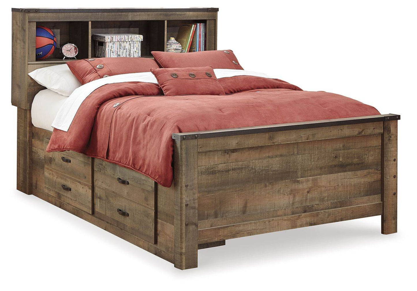 Trinell - Bookcase Storage Bed - Forward Furniture