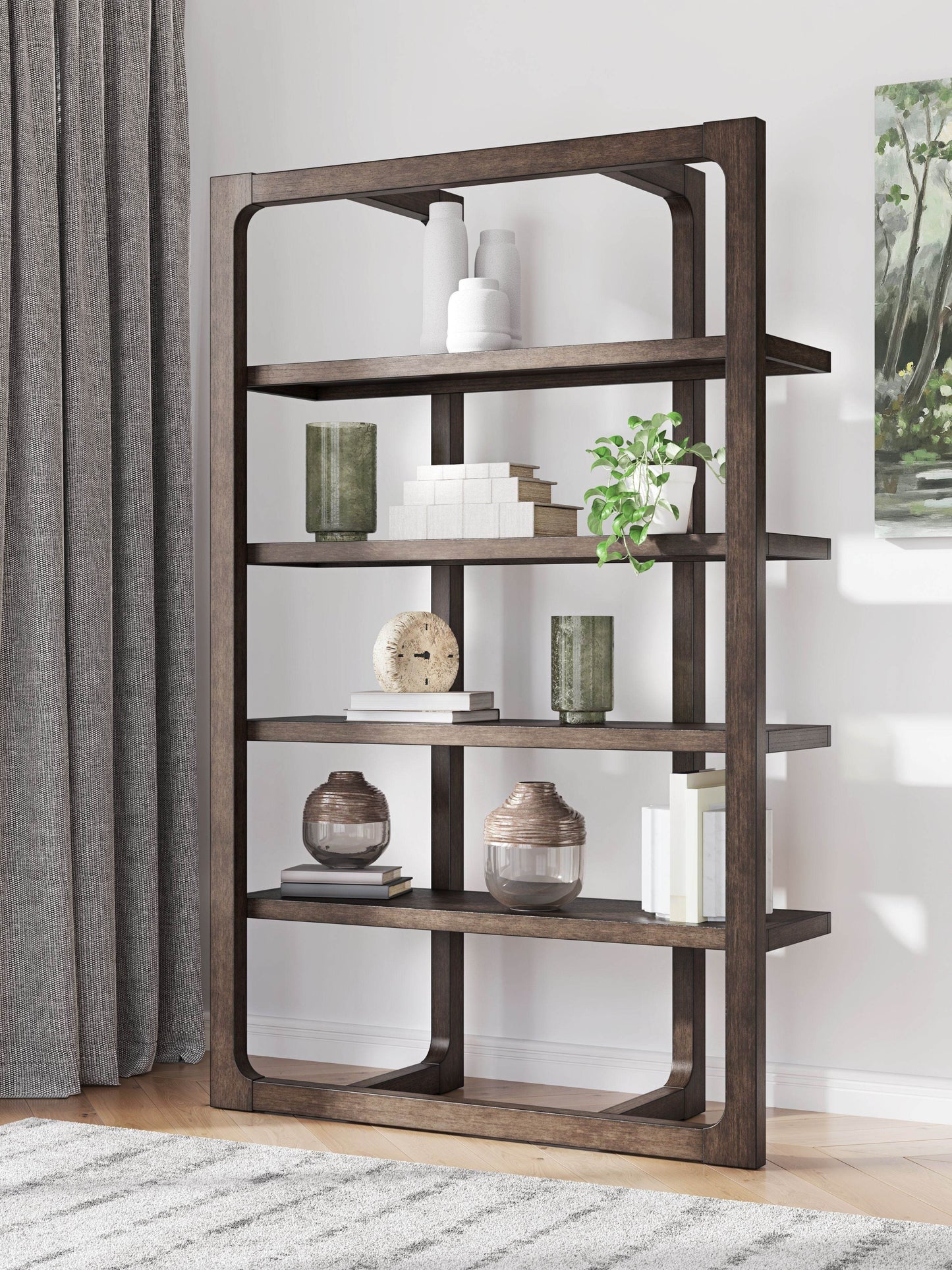 Breckington - Dark Brown - Bookcase - Forward Furniture