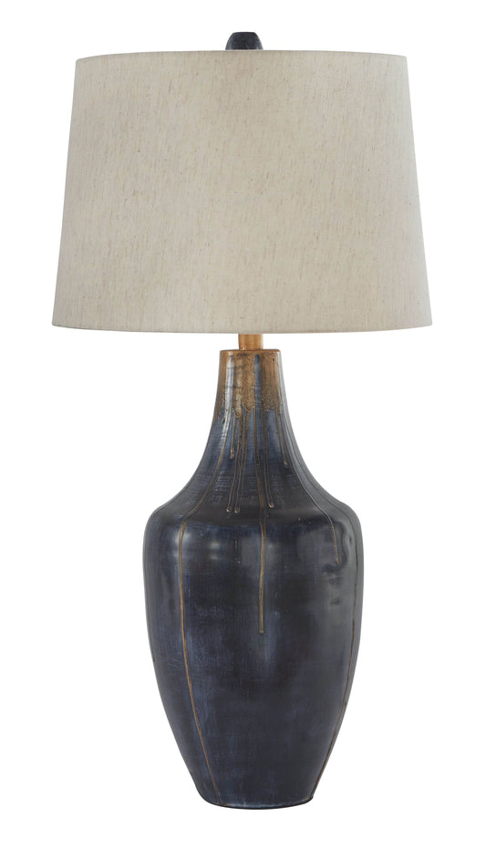 Evania - Indigo - Metal Table Lamp - Forward Furniture