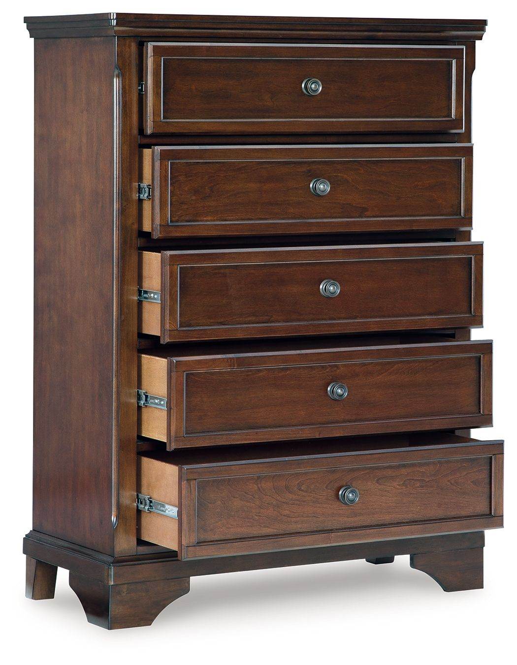 Trellington - Brown - Five Drawer Chest - Forward Furniture