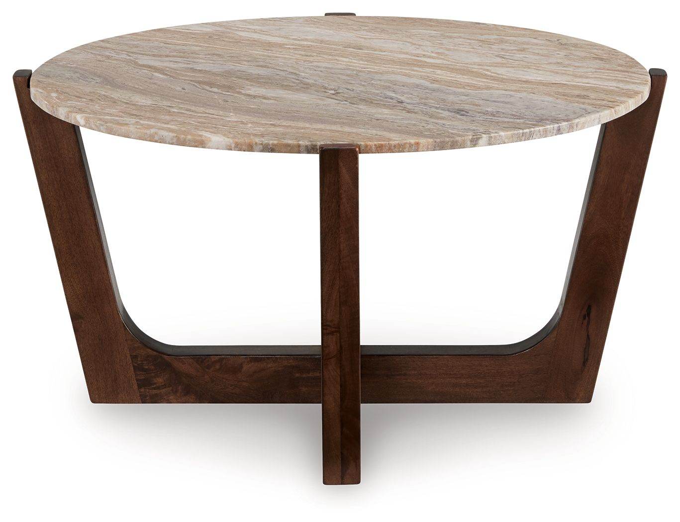 Tanidore - Warm Brown - Round Cocktail Table - Forward Furniture