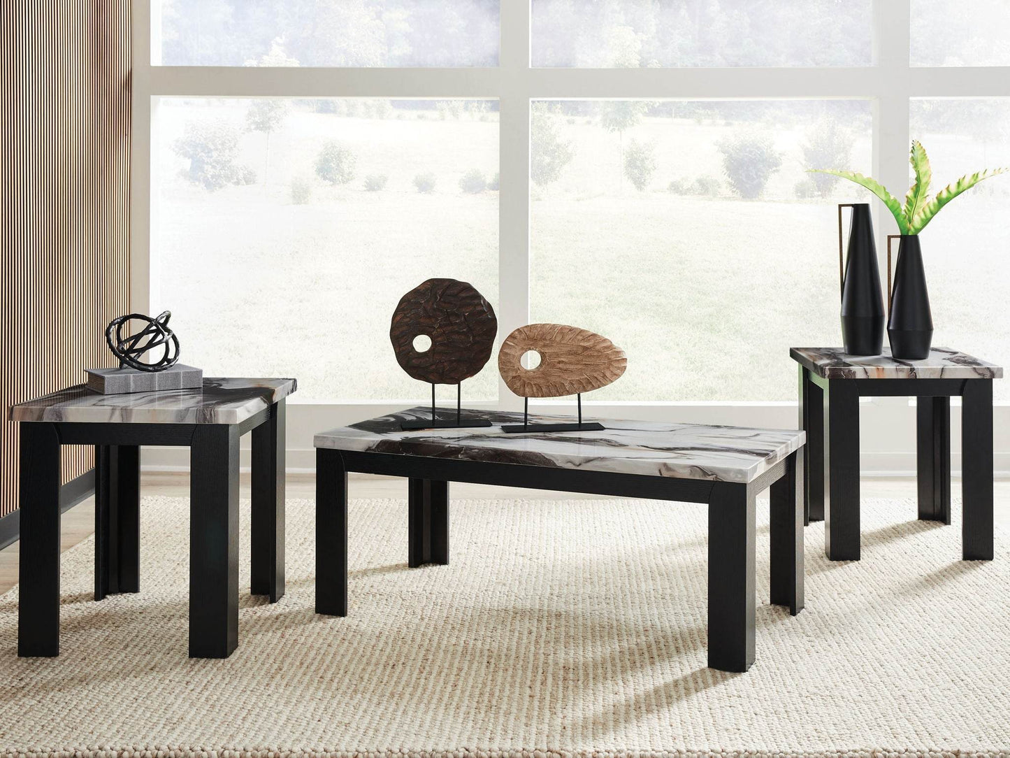 Jazmore - Dark Brown - Occasional Table Set (Set of 3) - Forward Furniture