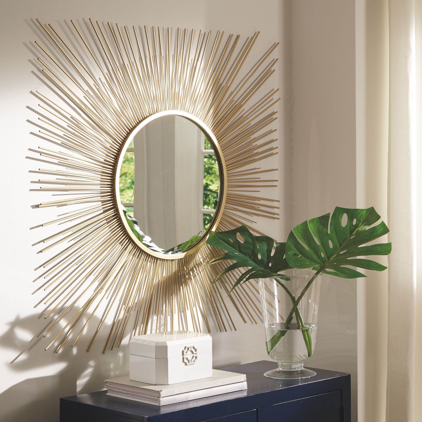 Elspeth - Gold Finish - Accent Mirror - Forward Furniture