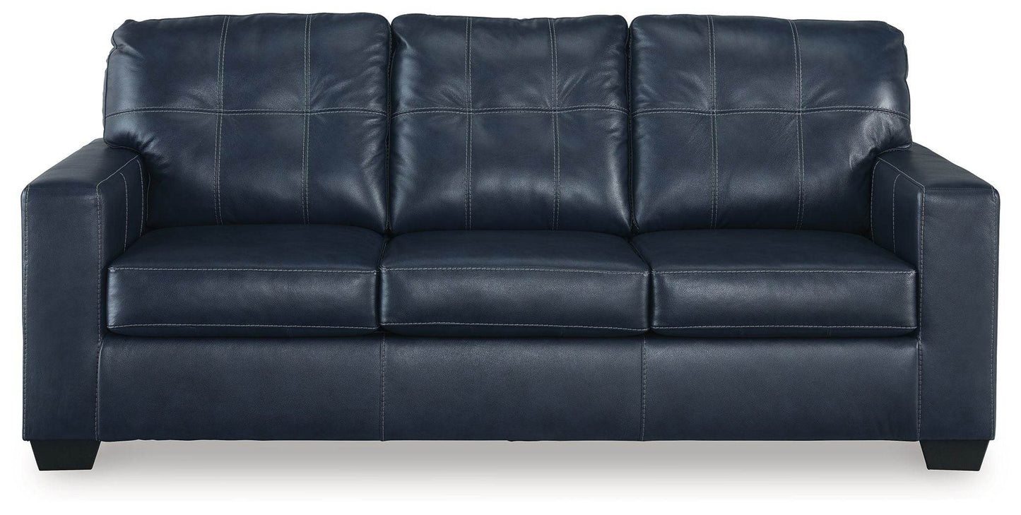 Santorine - Ocean - Sofa - Leather Match - Forward Furniture