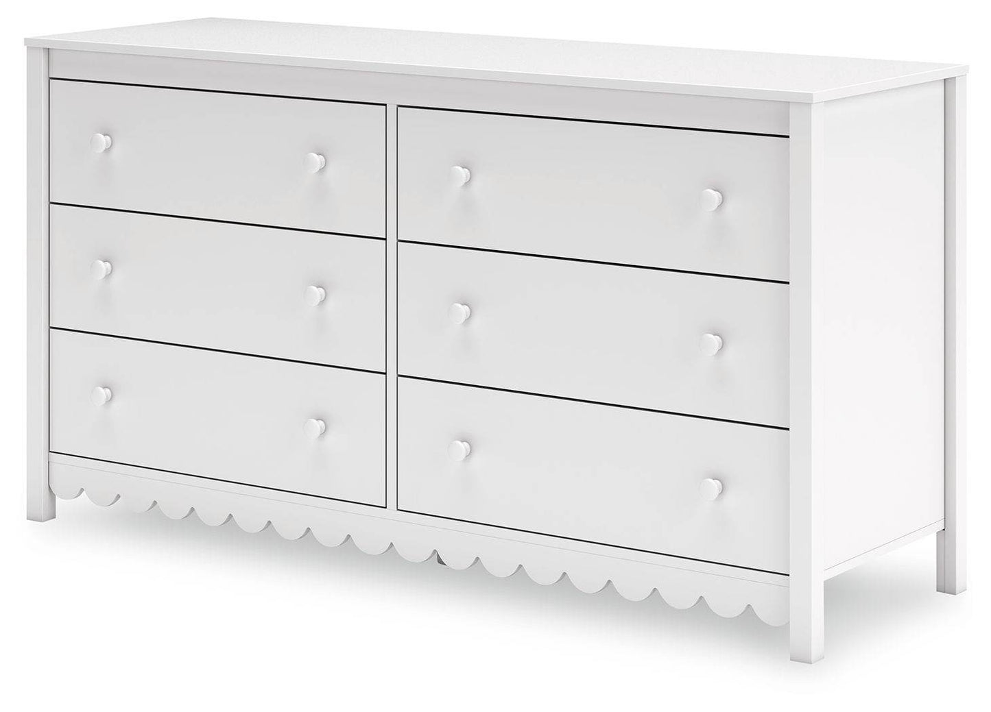Hallityn - White - Six Drawer Dresser - Forward Furniture