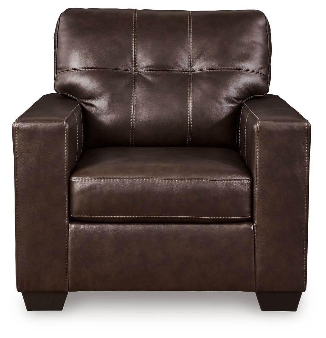 Santorine - Dark Brown - Chair - Leather Match - Forward Furniture