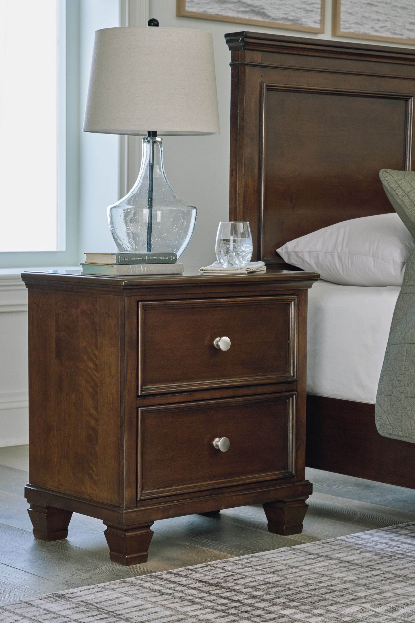 Danabrin - Brown - Two Drawer Nightstand - Forward Furniture