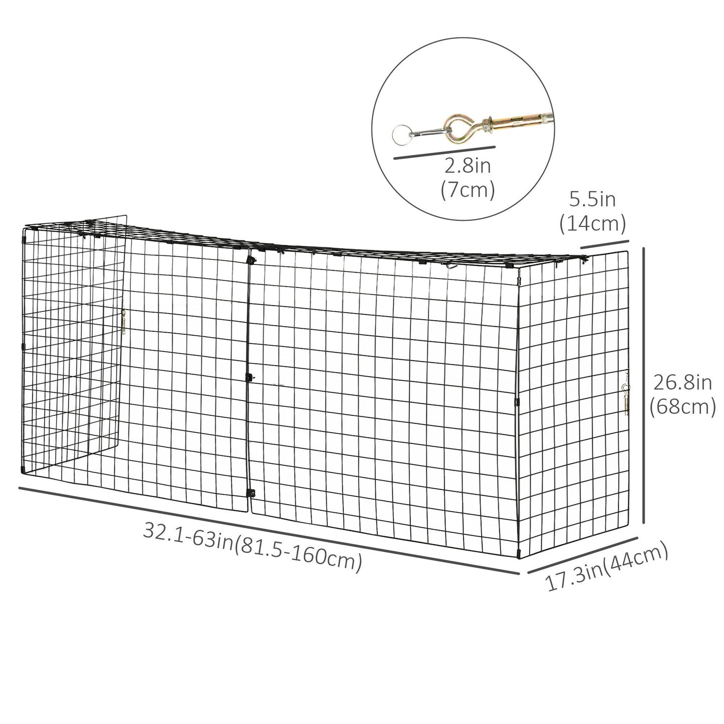 Fireplace Screen, Extendable Fire Spark Guard Cover with Metal Mesh for Living Room Home Decor, Black