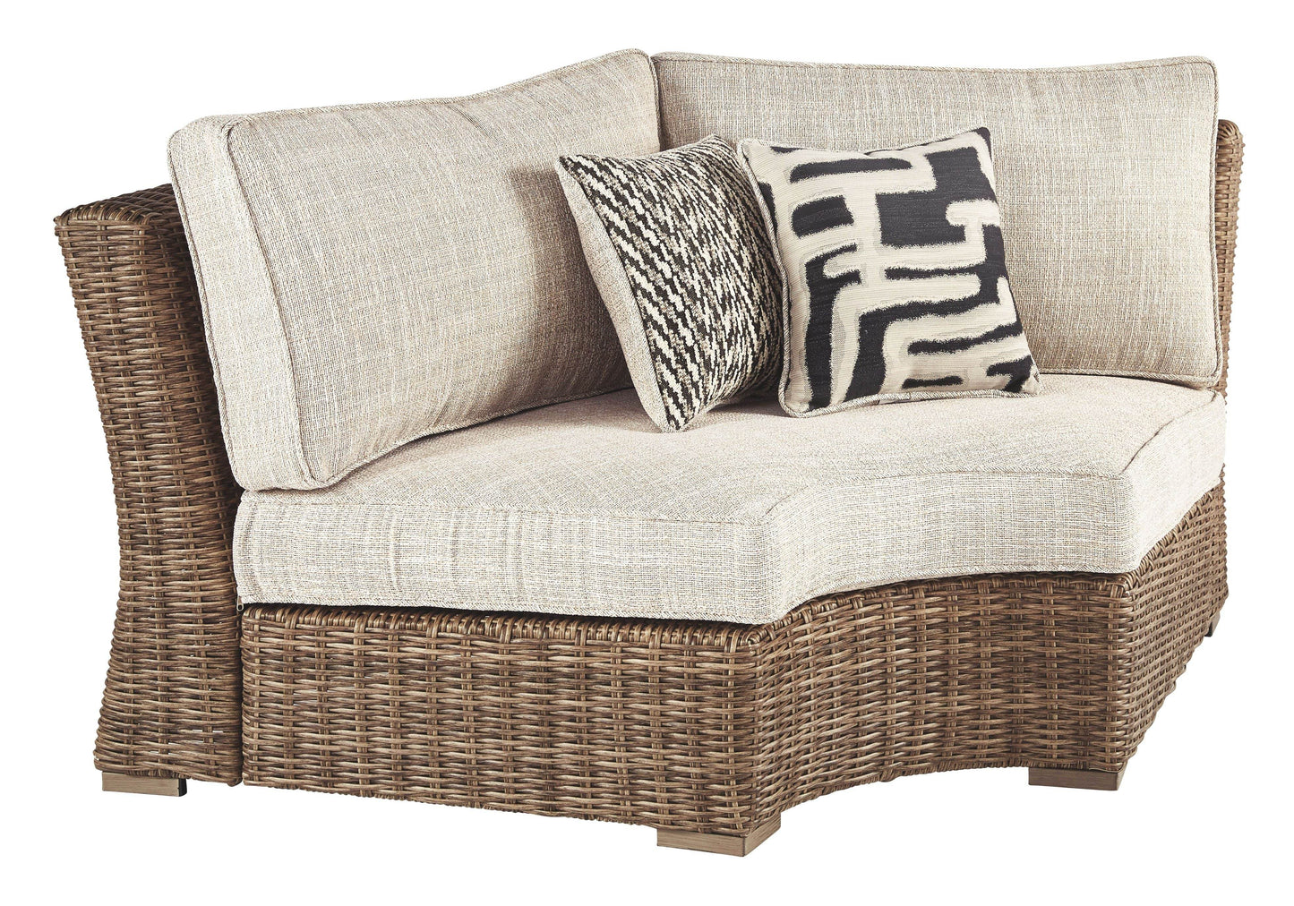 Beachcroft - Beige - Curved Corner Chair w/Cushion - Forward Furniture