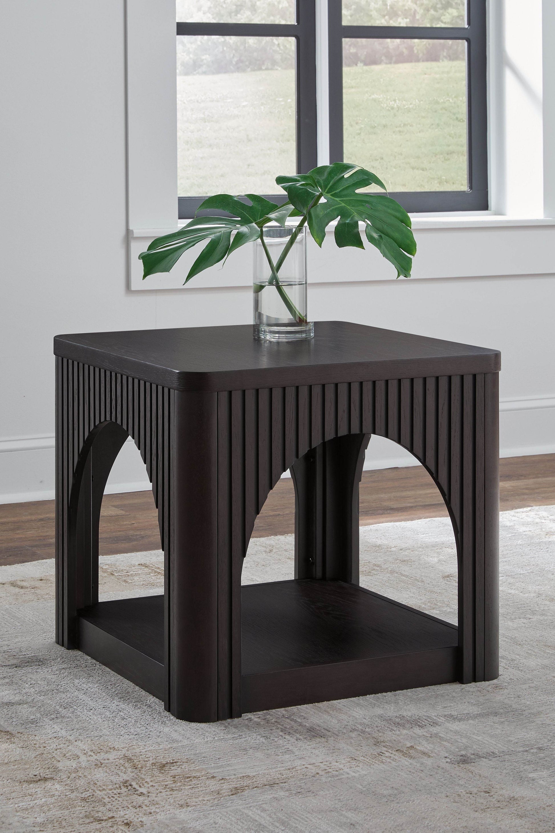 Yellink - Black - Square End Table - Forward Furniture