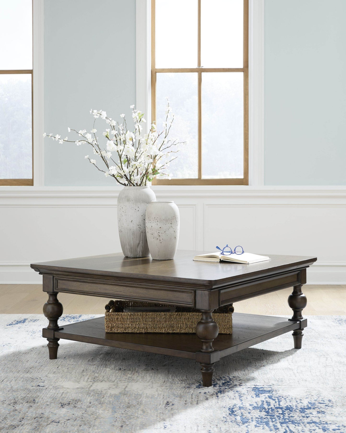 Veramond - Dark Brown - Square Cocktail Table - Forward Furniture