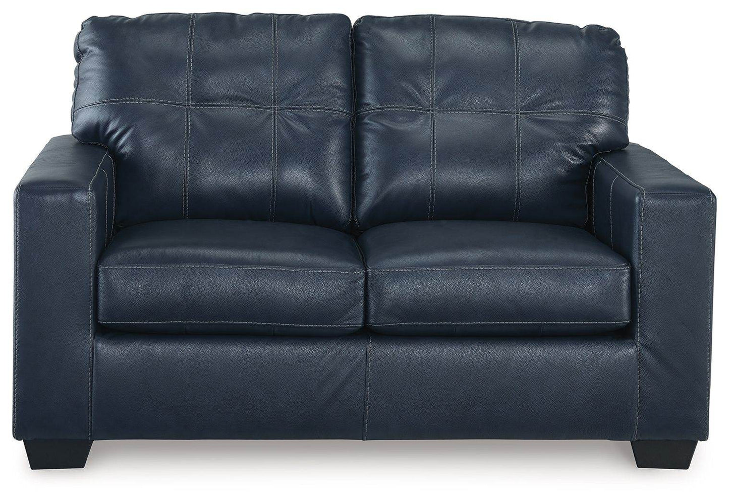 Santorine - Ocean - Loveseat - Leather Match - Forward Furniture