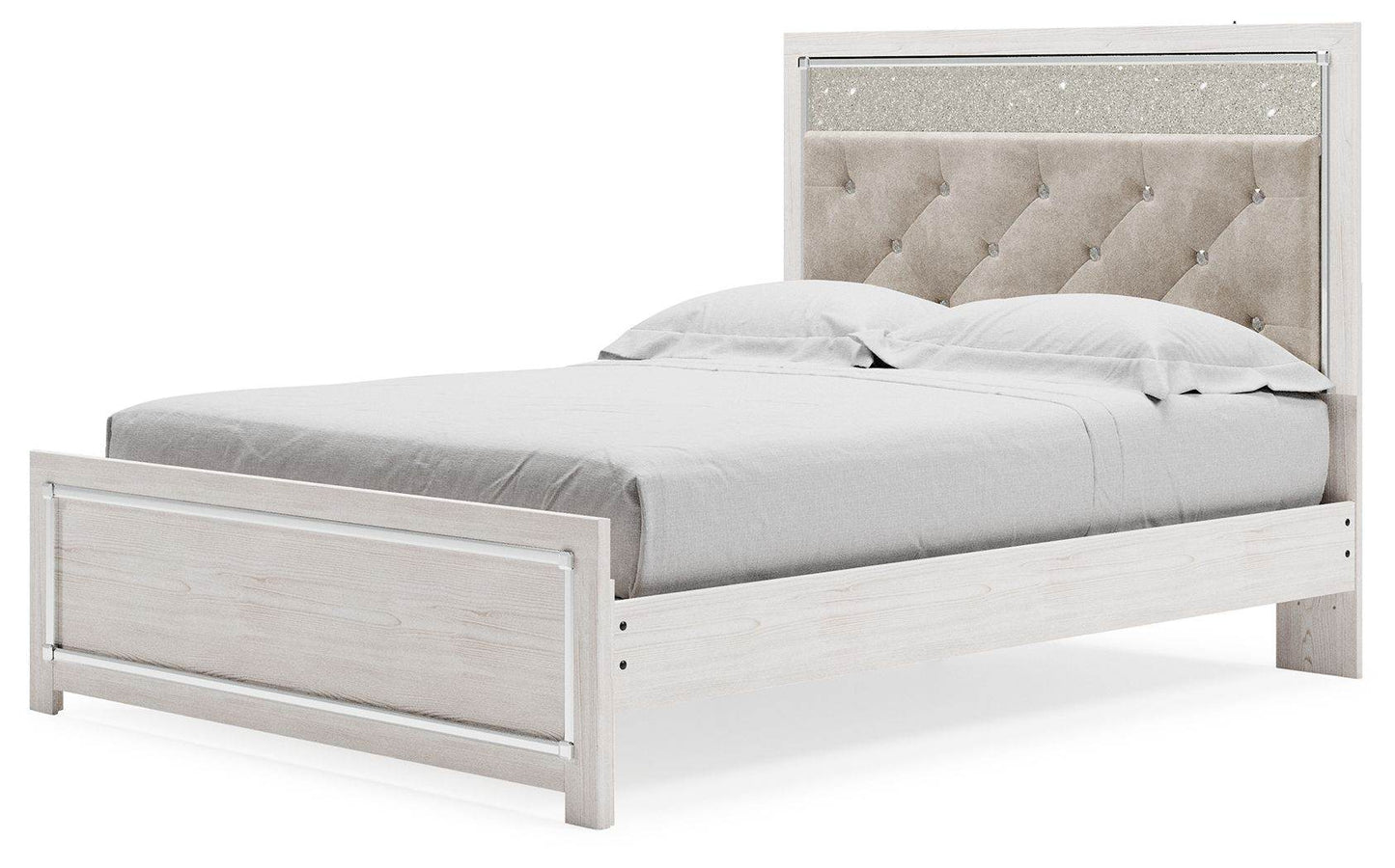 Altyra - White - Queen Panel Bed With Roll Slats - Forward Furniture