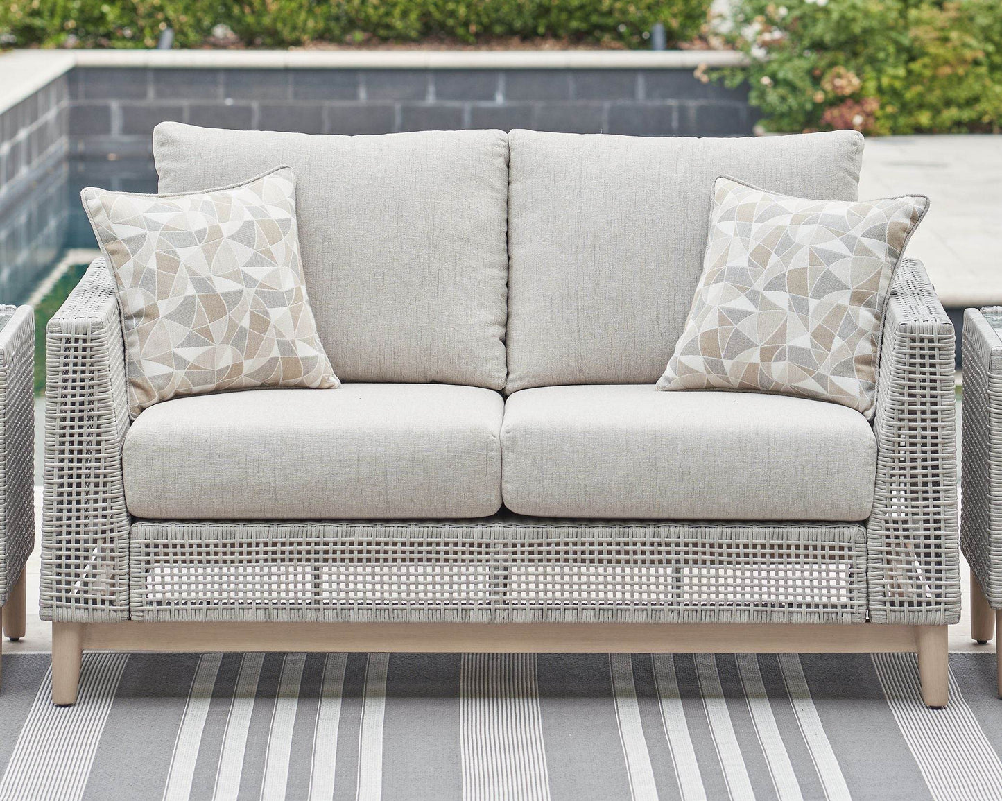 Seton Creek - Gray - Loveseat With Cushion - Forward Furniture