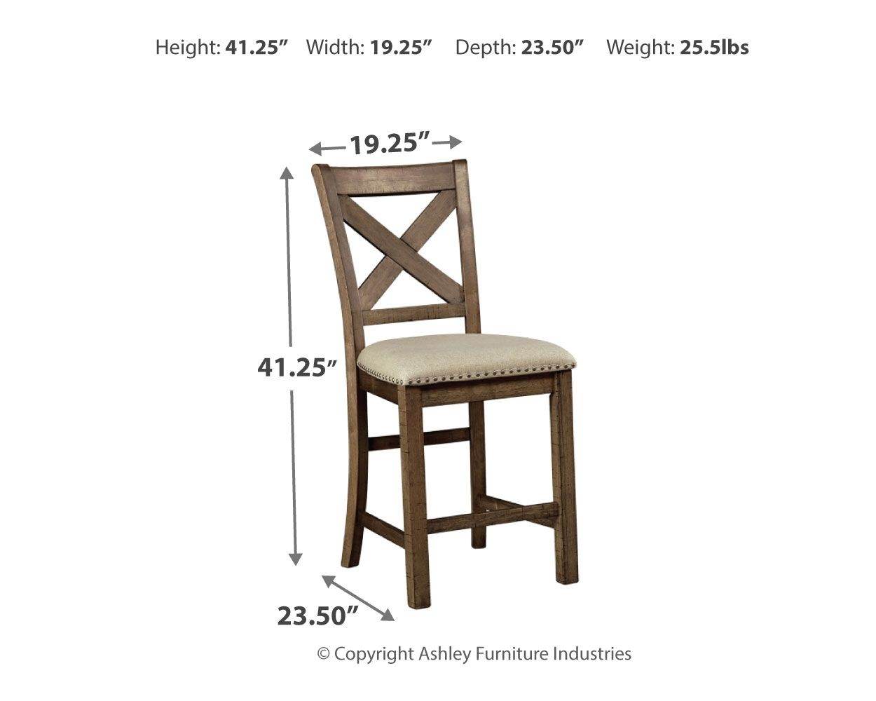 Moriville - Beige - Upholstered Barstool (Set of 2) - Forward Furniture