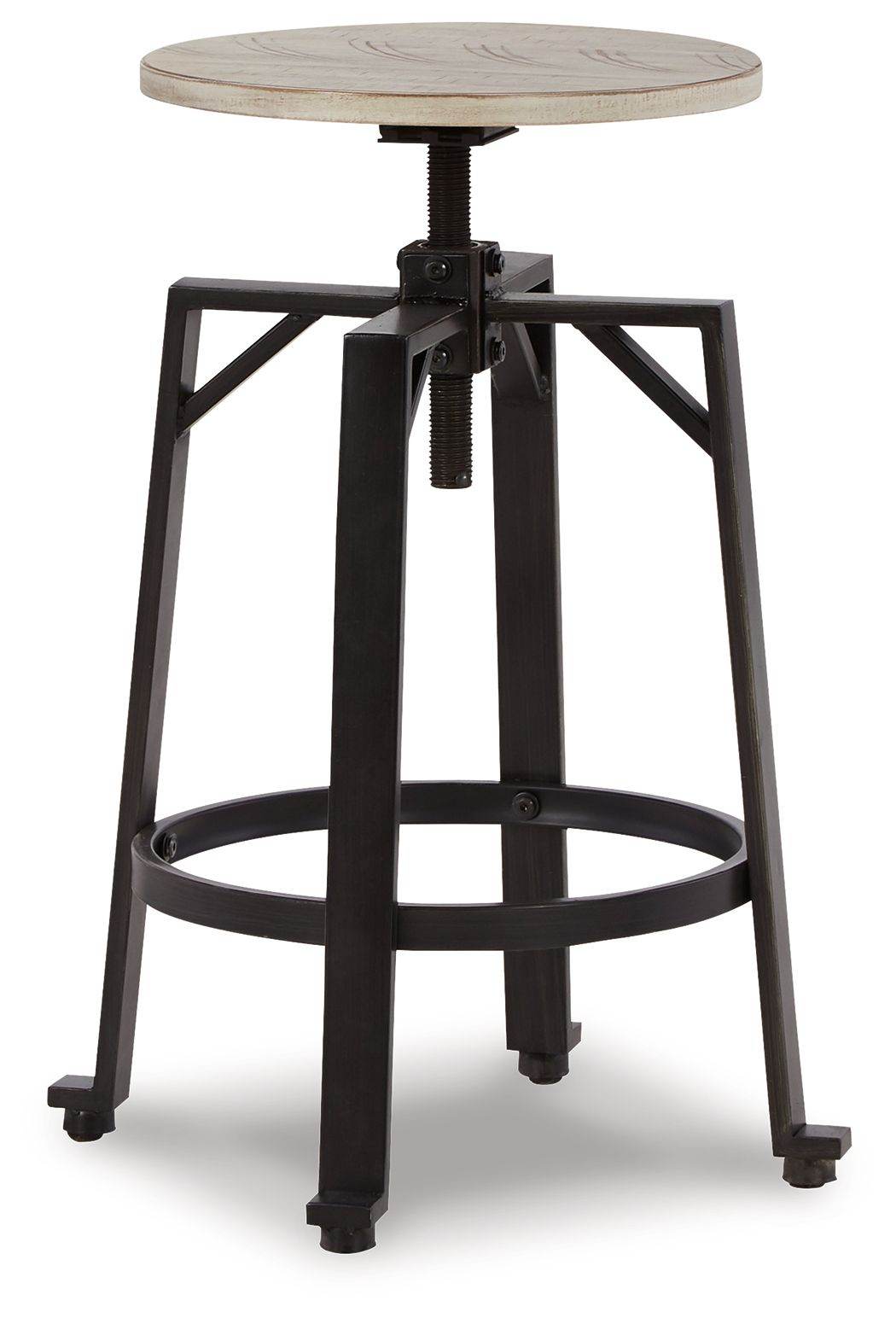 Karisslyn - Whitewash / Black - Swivel Stool (Set of 2) - Forward Furniture