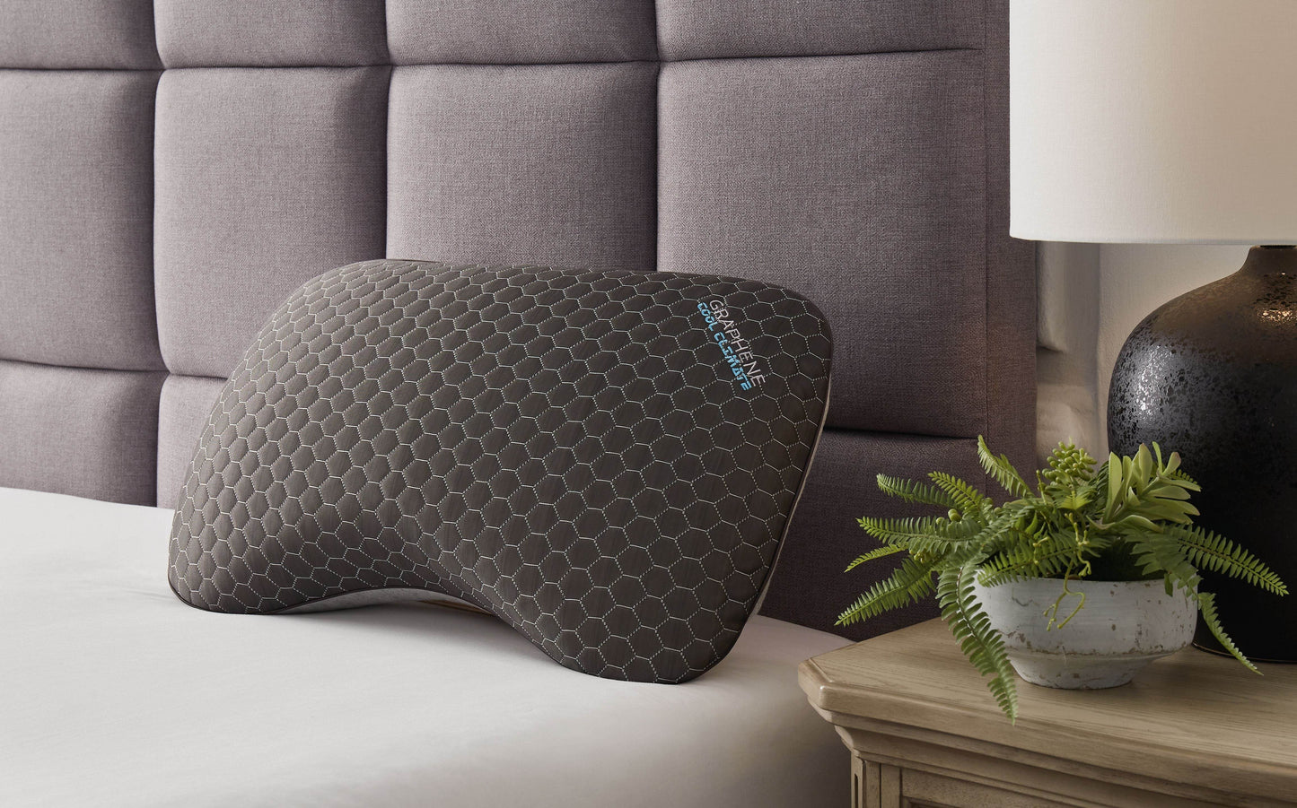 Zephyr 2.0 - Graphene Curve Pillow - Forward Furniture