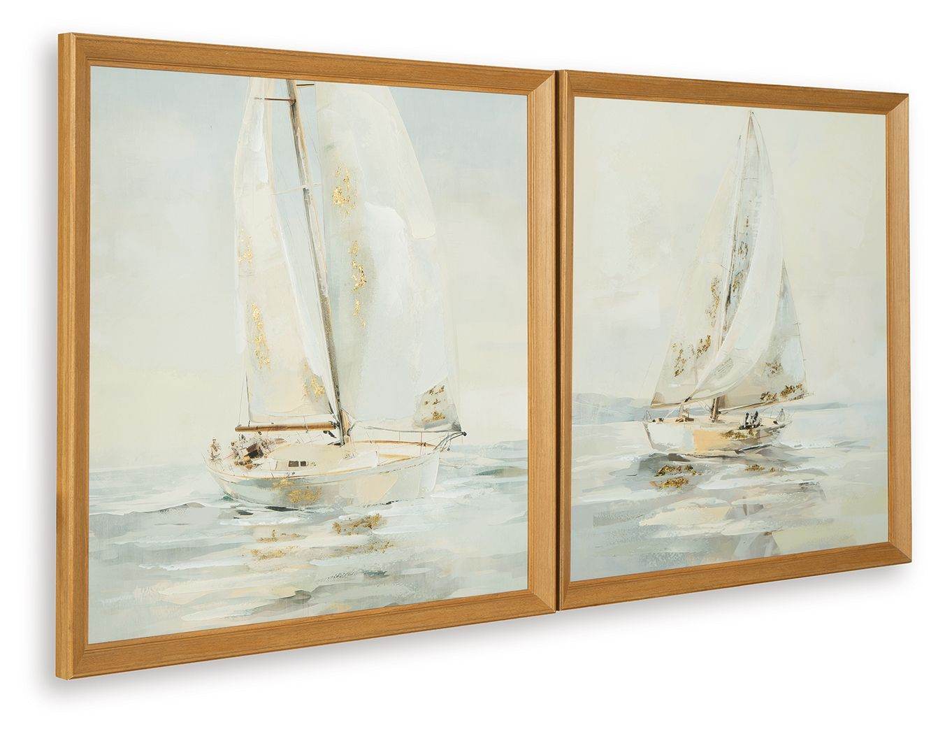 Winbrook - Gray / Tan / Gold Finish - Wall Art Set (Set of 2) - Forward Furniture