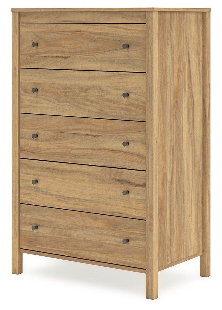 Bermacy - Light Brown - Five Drawer Chest - Forward Furniture