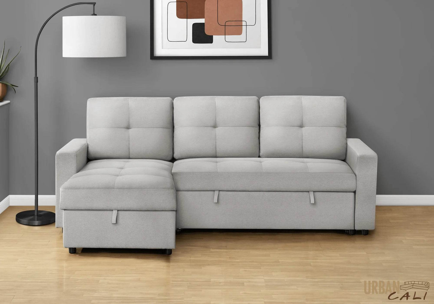 Venice Sleeper Sectional Sofa Bed with Reversible Storage Chaise - Forward Furniture