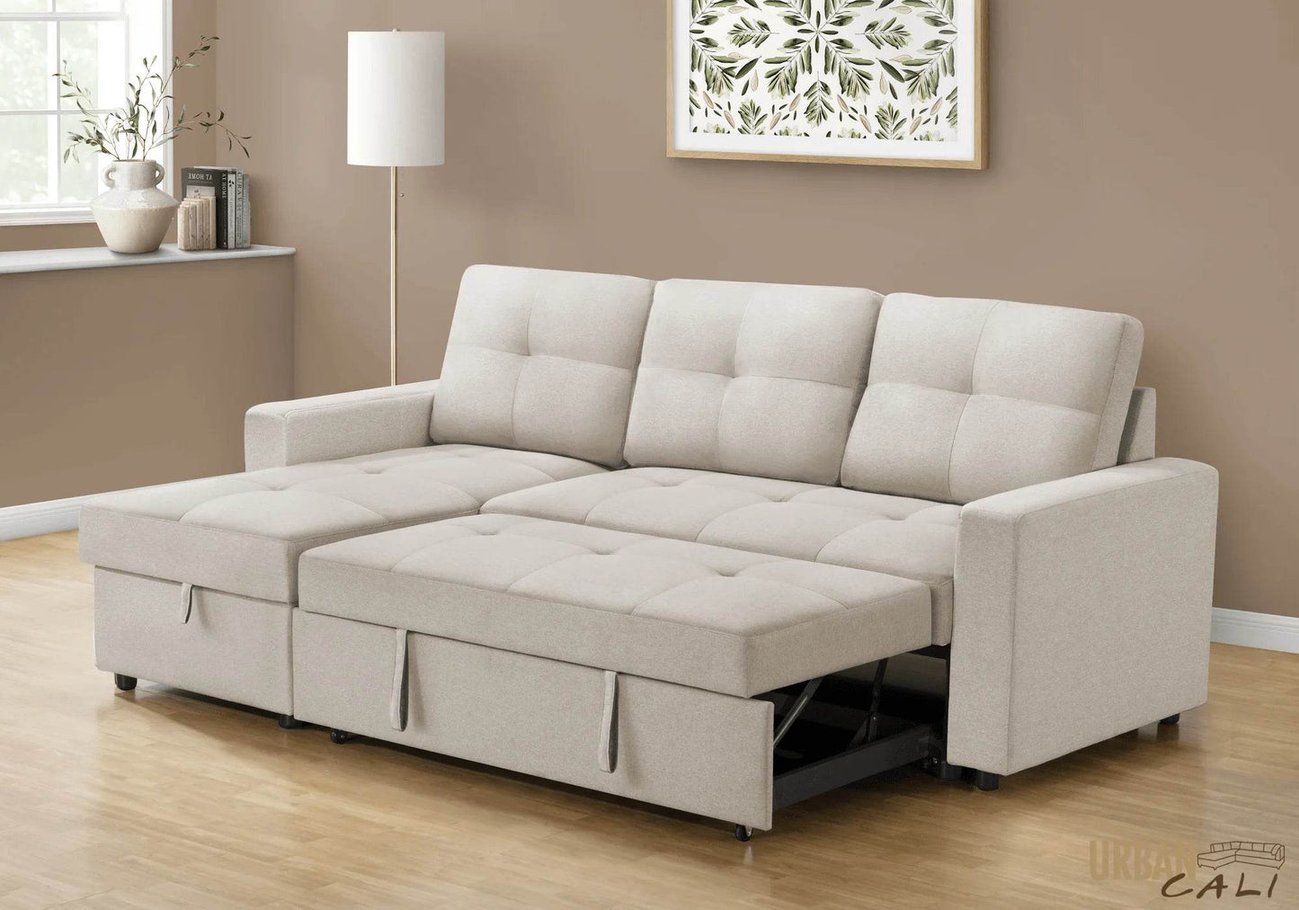 Venice Sleeper Sectional Sofa Bed with Reversible Storage Chaise - Forward Furniture