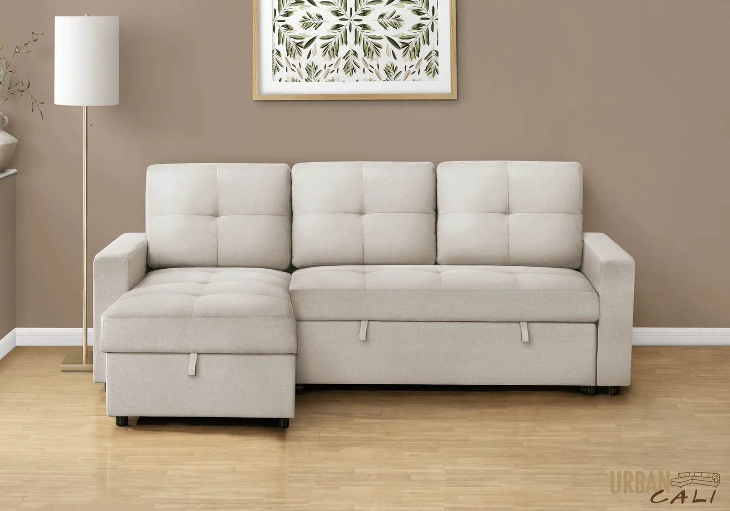 Venice Sleeper Sectional Sofa Bed with Reversible Storage Chaise - Forward Furniture