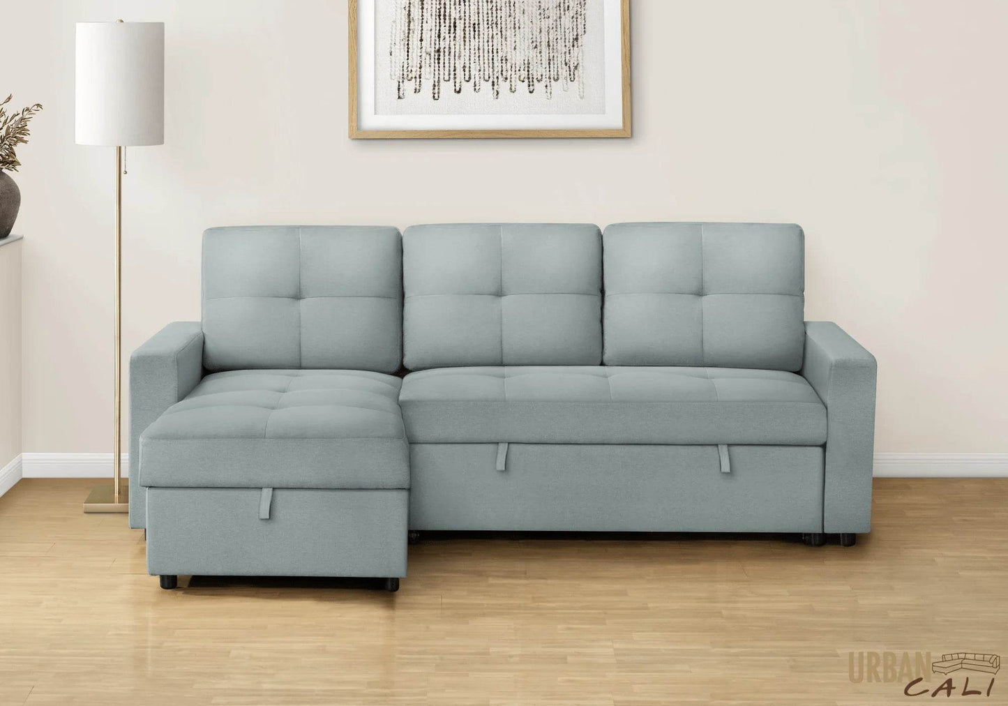 Venice Sleeper Sectional Sofa Bed with Reversible Storage Chaise - Forward Furniture